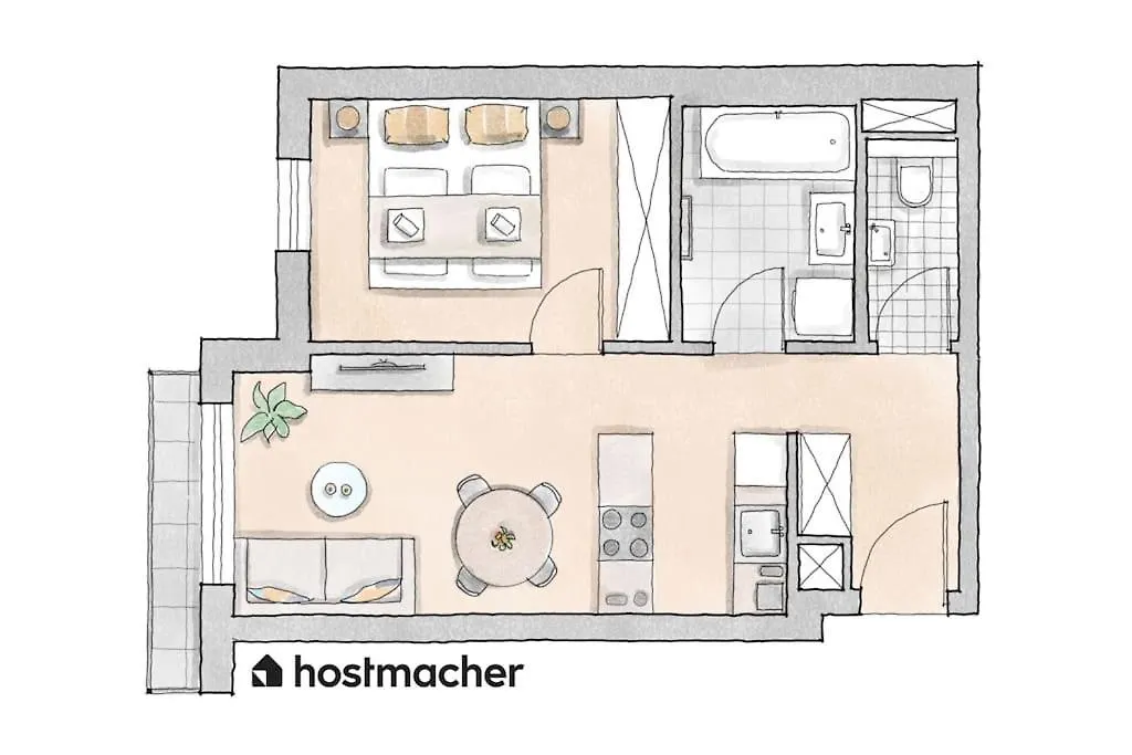 Apartment Spotless 1Br, Quick City Link By Hm Vienna Austria